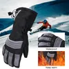 Gants de ski coupe-vent hiver velours rembourrés chauds pour hommes femmes