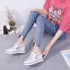Hide Heels Height Increasing Wedge Platform Sandals Women Summer Shoes Fashion Lace Breathable Sandals with Shining Rhinestone8474436