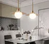 Lámparas colgantes de cristal LED nórdicas JW, candelabros creativos para decoración del hogar, iluminación para dormitorio, lámparas colgantes modernas, accesorios de cocina MYY