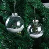6cm / 8cm / 10cm boules de décorations de Noël transparent suspendus boules de boule de Noël clair en plastique babiole de noël ornements cadeau