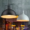 Nordic Schwarz Industriependelleuchte Fixture E27 Halter Loft Hänge Eisen Lampenschirm Startseite Attic Pendelleuchte