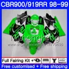 Кузова для HONDA CBR 919RR CBR 900RR CBR919RR светло-зеленый черный 1998 1999 278HM.38 CBR900RR CBR 919 RR CBR900 RR CBR919 RR 98 99 обтекатель комплект