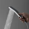 24 '' x 31 '' plafond grande pluie pommeau de douche cascade, ensemble de douche à brouillard robinets de salle de bain haut débit thermostatique 5 voies inverseur bain