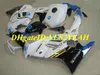 Kit de carénage de moto personnalisé pour Honda CBR600F3 97 98 CBR600 F3 1997 1998, ensemble de carénages ABS blanc bleu noir + cadeaux HQ23