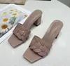 Women Genuine Leather Slippers Woman Sandals Female Shoes Lady Heels Slides