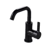 Messing Basin Sink Mixer Tap Dek Gemonteerd Enkele Handvat Swivel Geborsteld Goud Of Matte Zwarte Badkamer Wastafel Mixing Kraan