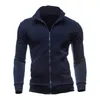 Nouveau Basique Zip Hoodies Sweat Automne Printemps Hommes Up Veste Casual À Manches Longues Slim Fitness Sweat À Capuche Sportswear Mâle C19040101