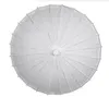 32pcs parasols de mariage nuptiale Parapluie en papier blanc 5 diamètre: 20,30,40,60,84cm Mini artisanat chinois parapluie décoration de faveur de mariage