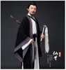Ubrania Hanfu Man Cotton Linen Taoist Kapłan strój Mahdao klasztor teatralny Grupa wykonania kostiumów starożytne Chiny Hanfu Ubranie