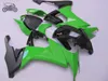 Darmowe niestandardowe chińskie wmywania dla Kawasaki Ninja ZX-10R 2008 2009 2011 2011 zielone czarne zestawy obróbki motocykli ZX 10R 08-11 ZX10R