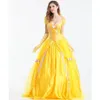 2019 modedräkter kvinnor vuxna belle klänningar fest fancy flickor blomma gul lång prinsess klänning kvinnlig anime cosplay185c