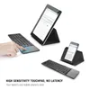 Tastiere pieghevoli triple portatili Tastiera Bluetooth Tastiera wireless con tastiera touchpad Mouse per Windows, Android, iOS, tablet iPad, telefono