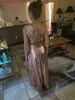 Robes de demoiselle d'honneur à paillettes à la mode, design Unique, asymétrique épaule dénudée, longueur au sol, robes de demoiselle d'honneur