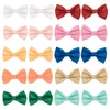 16150 Europa bebé niñas Bowknot pinza de pelo niños dulce brillo pasador Color caramelo pasadores niños accesorio para el cabello