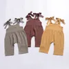 Ins New Arrivals Baby Girl Chłopiec Odzież Romper Summer Bez Rękawów Romper 100% Bawełna Dziewczyna Chłopiec Kid Pajacyki 0-2t