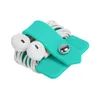 Silicone Fones de Ouvido Enrole Winder Emaranhado-Livre Fone de Ouvido Cord Organizador Fone De Ouvido fone de Ouvido Titular Cable Winder com Hasp Celular Acessórios