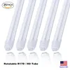 V Shaped led Tubes 8ft T8 R17d rotatable Led Shop Light R17D Rotating T8 Led bulbs 65W 45W 6000K Clear / Milky Cover Bulbs