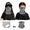 Maske Filtresi Şapkalar Bisiklet Bandana CCA12104 30pcs Açık Bisiklet Maks Güneş Koruyucu Yüz Ağız Kapak Çocuk Yürüyüş Sihirli Eşarp