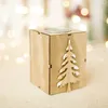 Creative Christmas Wood Christmas Tree Gift Box Lettera Elk Candele Lampada da tavolo Candlestick per decorazioni per la luce del tè 7x9cm5447796