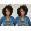 Neue Frisur, schwarzes brasilianisches Haar, afrikanisch-amerikanische, kurze, verworrene, lockige, natürliche Perücke, Simulation von menschlichem Haar, kurze Afro-Lockenperücken für Frauen