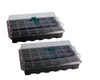 24 Cells Hole Plant Seed Tray Plastic Nursery Pot with Lid Garden Plant Germination Kit Grow Box SN1140