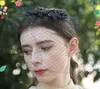 Sexy Black Face Veil Simple Tulle Wedding Veil Big Bow Crystal Sequined Wedding Accessories Bridal Veils For Wedding Dress Bridal Hats