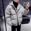 Heren Down Parka Patded Student Mode Merk Korte Katoenen Jas Koreaanse Winter Verdikt losse broodjas1