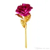 Foliepläterad Rose Base Valentine's Day Present Kärlek Rose Base Folie Rose Love Base 24K Guldgåvor Heminredning