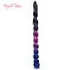 Long Sea Body Braiding Hair Extensions 24Inch Crochet Braids Sea Body Syntetisk Hair Extension Style 100g Pure Ombre Färg för Kvinnor