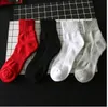 Mäns midjebandhandduk Bottom Cotton Sports Black and White Socks Street Pat Fashion Socks