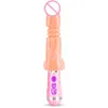 massageador sexualTelescópico Vibrador Realista Vibrador Vibratório Aquecimento Pênis Enorme Grande Vibrador Erótico Dick Feminino Masturbador Brinquedos Adultos para Mulheres Y191022