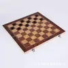 4 taille International échecs échecs en bois pliant bois boîte de couleur paquet ensemble jeu de société pliable Portable enfants cadeau 309E4199832