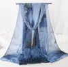 Ny Chiffong Long Scarf Små Scarf Printing Hot Sale Höst Vinter Lotus Scarf WY325