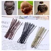 40 stuks 6 cm U-vorm Haarspeldjes Bobby Pins Voor Vrouwen Meisjes Bruid Haar Styling Accessoires Zwart Goud bruin Haarspelden Metalen Haarspeldjes S2290592