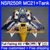 Iniezione per HONDA NSR 250R 250 R MC21 PGM3 NSR250R 90 91 92 93 264HM.7 NSR250 R RR NSR250RR 1990 1991 1992 1993 Repsol arancione rosso carenature