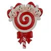Lollipop -familj med 4 harts hänger julprydnader med glansigt baby ansikte som hantverk souvenir för personliga gåvor eller heminredning