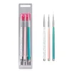 Tamax 3 PCS Set Nail Art Liner Painting Brush 5mm 8mm 11mm Nail Drawing Dotting Brushes UV Gel Acrylic Manicure Nails Brush Pen