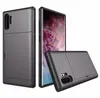 삼성 S8 S9 PLUS NOTE8 주 9 NOTE10 PLUS S7 에지 J3 J5 J7을위한 하이브리드 충격 방지 TPU PC 신용 카드 슬롯의 경우 2016 A310 A510 A710