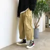 pantalones de carga sueltos en forma para hombres