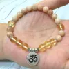 MG0575 Doğal Üst Sınıf Limon Citrine Kadın Bilezik Yüksek Kalite Sunstone Ohm Charm Bilezik Yüksek Kalite Manevi Takı