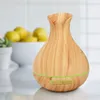 Wholesale products 400ml wood grain aroma air humidifier household small aromatherapy diffuser humidifiers 7 color change LED light