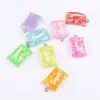 10pcs Sweet Sugar Candy Resin Charmes LETTRE CONSTRUSTRES D'EORTRE MIGLE COUVRES COVERNE COUVERTURE COUVERT