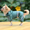 Nyhund Raincoat Vattentät regnrockkläder för hundar Utomhusvandring Husdjur Rainy Wearing Clothing Hoodie Apparel