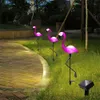 Solar Flamingo Decoration Ogród Outdoor Light Light Light Led Solar Holiday Light