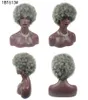 SHUOWEN perruque synthétique Simulation cheveux humains perruques douces 4 couleurs pleine crépus bouclés pour les femmes noires HRTT03