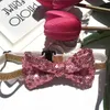 Pet Adjustable Sequin Bow Tie Pet Cat Dog Collar Neck Strap Grooming Accessories Pet Product Supplies Christmas