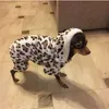 ファッションソフトヒョウプリントペット犬服コートコスチュームヨークシャーチワワ犬の服小子犬ドッグコート