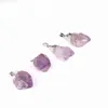 Original Amethyst Stone Pendant Halsband Natural Healing Chakra Crystal Unisex Pendant Necklace Whole324G