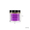 12 färger fluorescerande neonbyggare akryl nagel dopppulver lysande pigment 10 ml / dopppulver - ED176 - fluorescerande