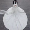 Modest Muslim Mermaid Wedding Dresses with Detachable Train Lace Appliques Overskirt Bridal Gowns Hijab Court Train Vintage Robes De Mariée